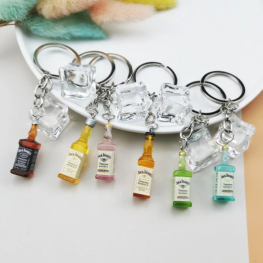 Alcohol Bottle Keychain